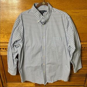 Croft & Barrow Classic Check Long Sleeve Men’s Casual Button Down Shirt 17 1/2